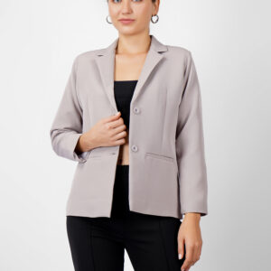 CLASSIC SINGLE BREASTED GREY BLAZER