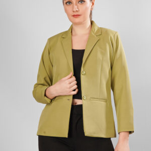 CLASSIC SINGLE BREASTED PISTACHIO BLAZER