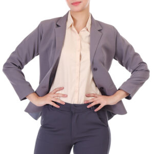 CLASSIC SINGLE BREASTED DARK GREY BLAZER
