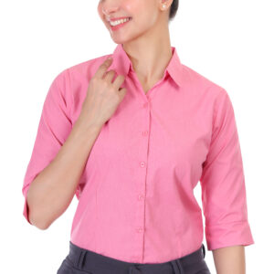 DARK PINK CLASSIC COTTON SHIRT