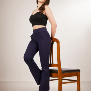 URBAN CONTOUR BELL BOTTOM HIGH WAIST NAVY BLUE JEGGING PLUS SIZE