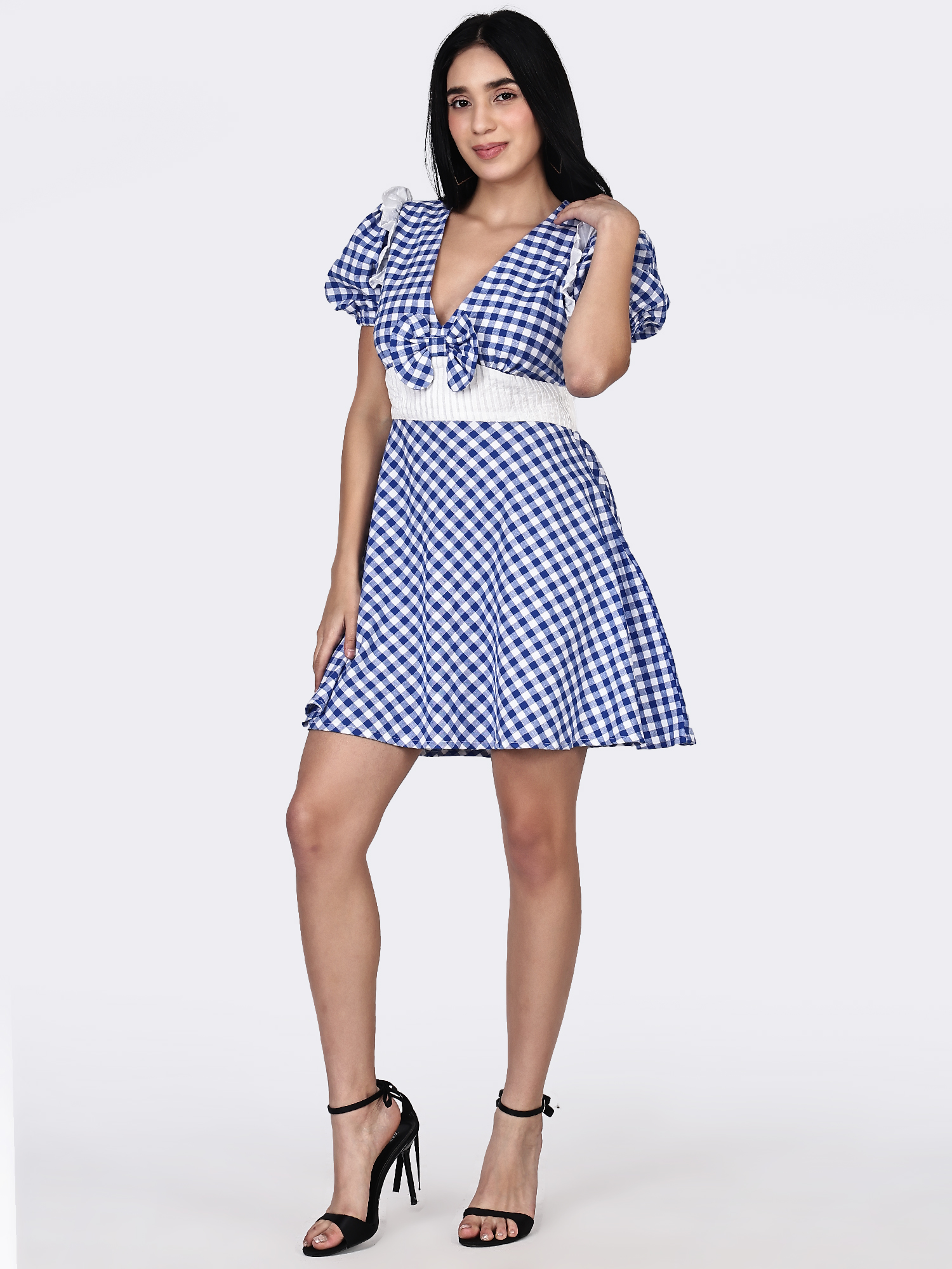 FRENCH BOWSTYLE MINI DRESS